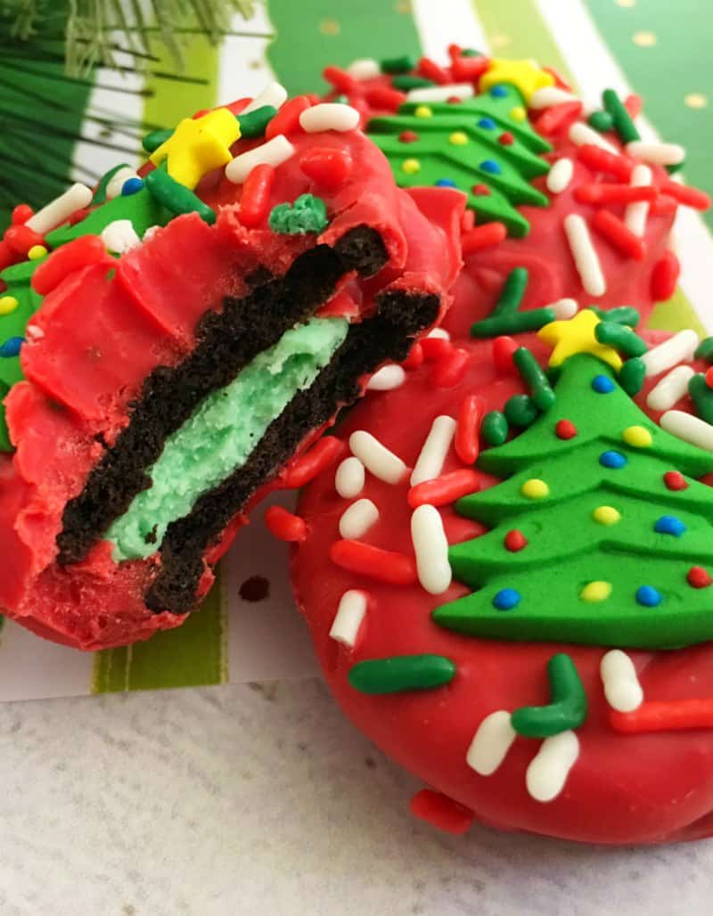 Christmas tree Oreos