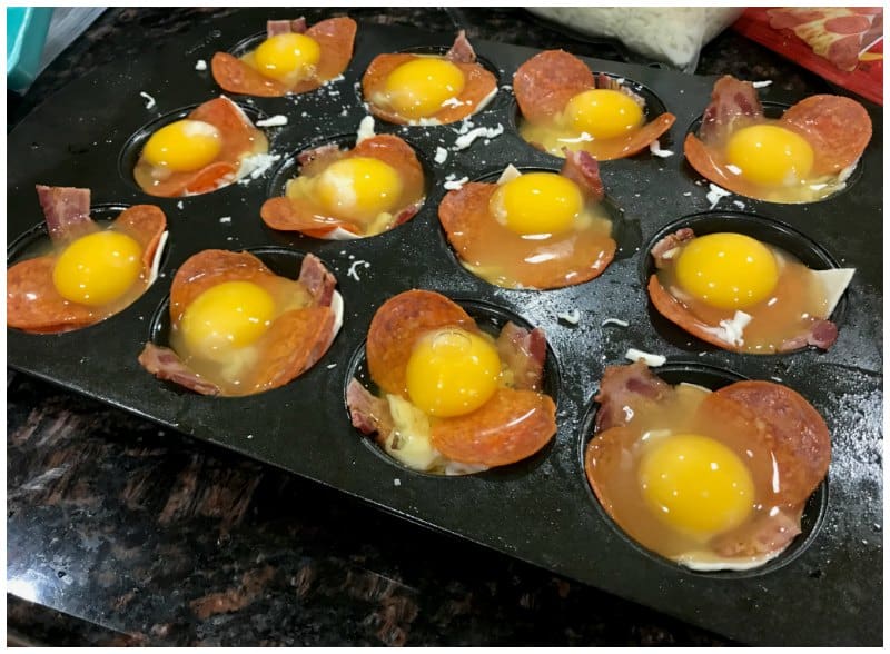 Low Carb Breakfast Cups Made in a Muffin Tin