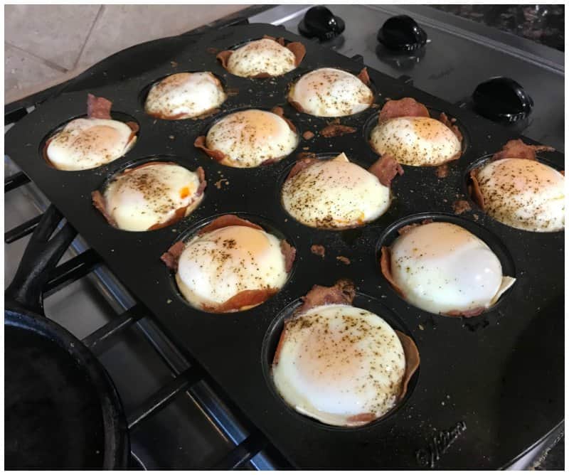 Low Carb Breakfast Cups Made in a Muffin Tin