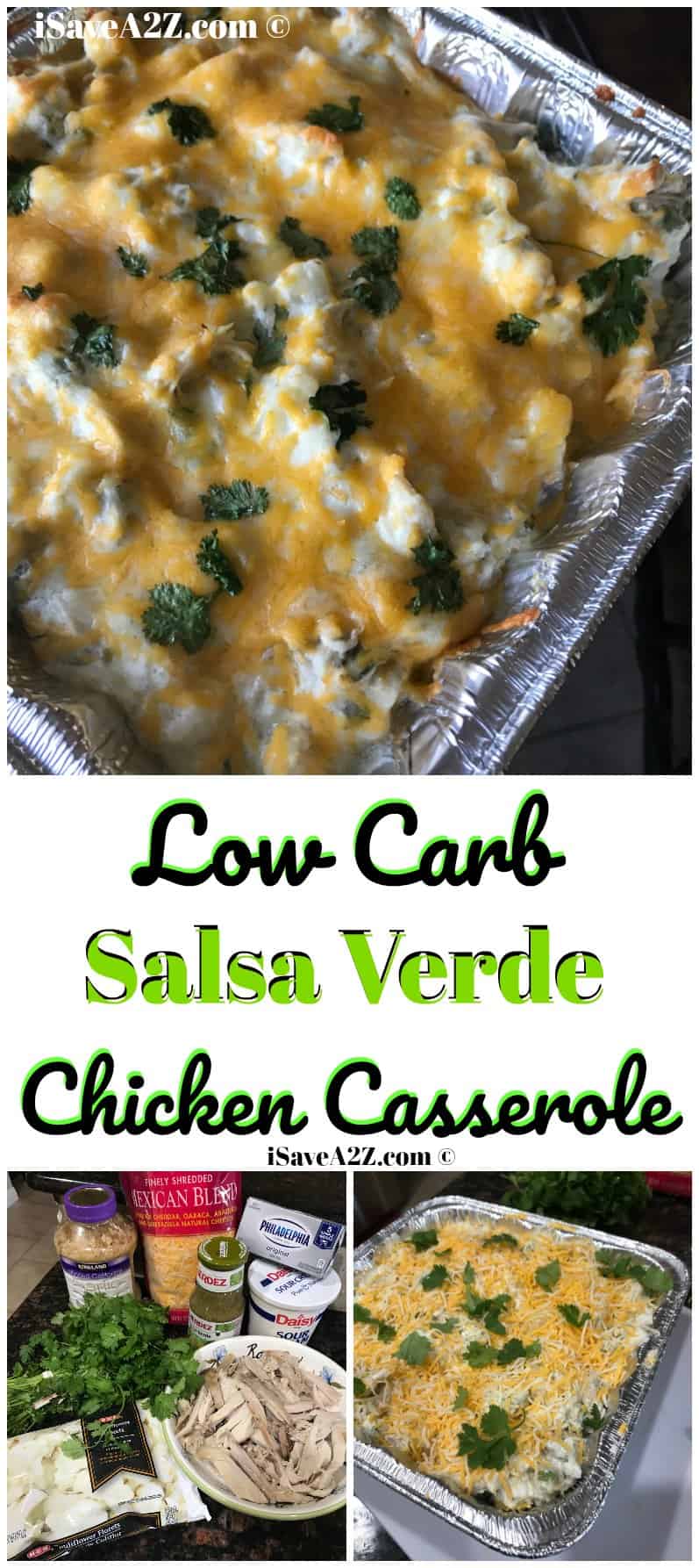 Low Carb Salsa Verde Chicken Casserole Recipe