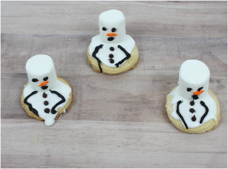 Melting Snowman Cookies