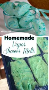 Homemade Shower Melts Recipe Using Vapor Rub or essential oils