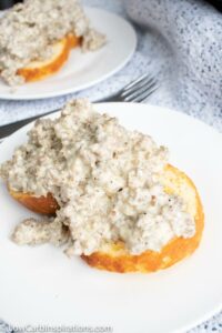 Keto Sausage, Biscuits and Gravy Recipe