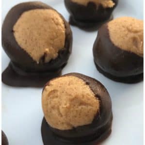 Keto Buckeyes Chocolate and Peanut Butter Balls Recipe