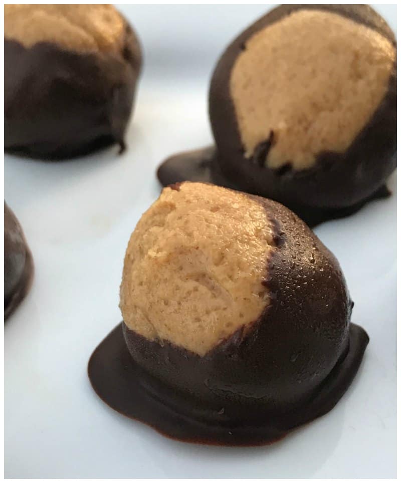 Keto Buckeyes Chocolate and Peanut Butter Balls Recipe