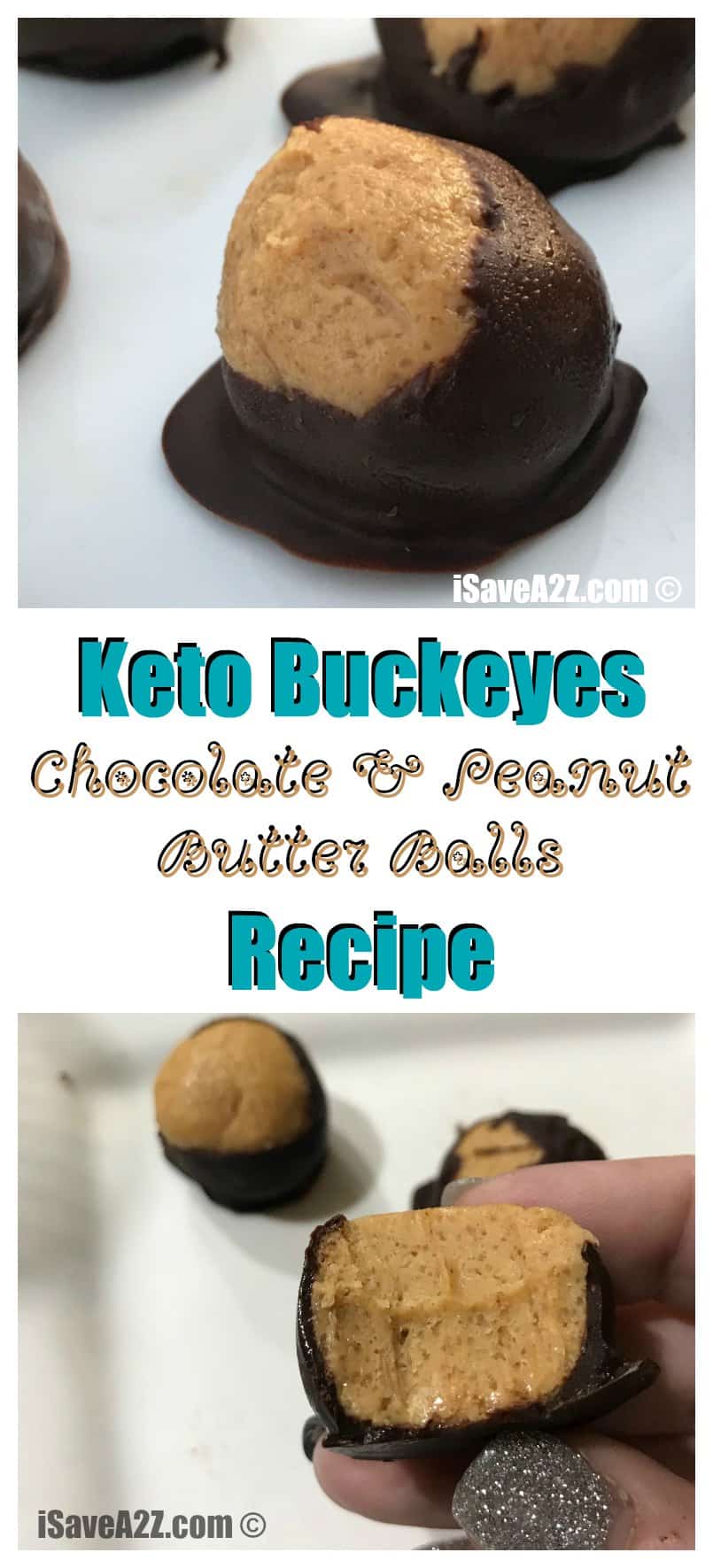 Keto Buckeyes Chocolate and Peanut Butter Balls Recipe