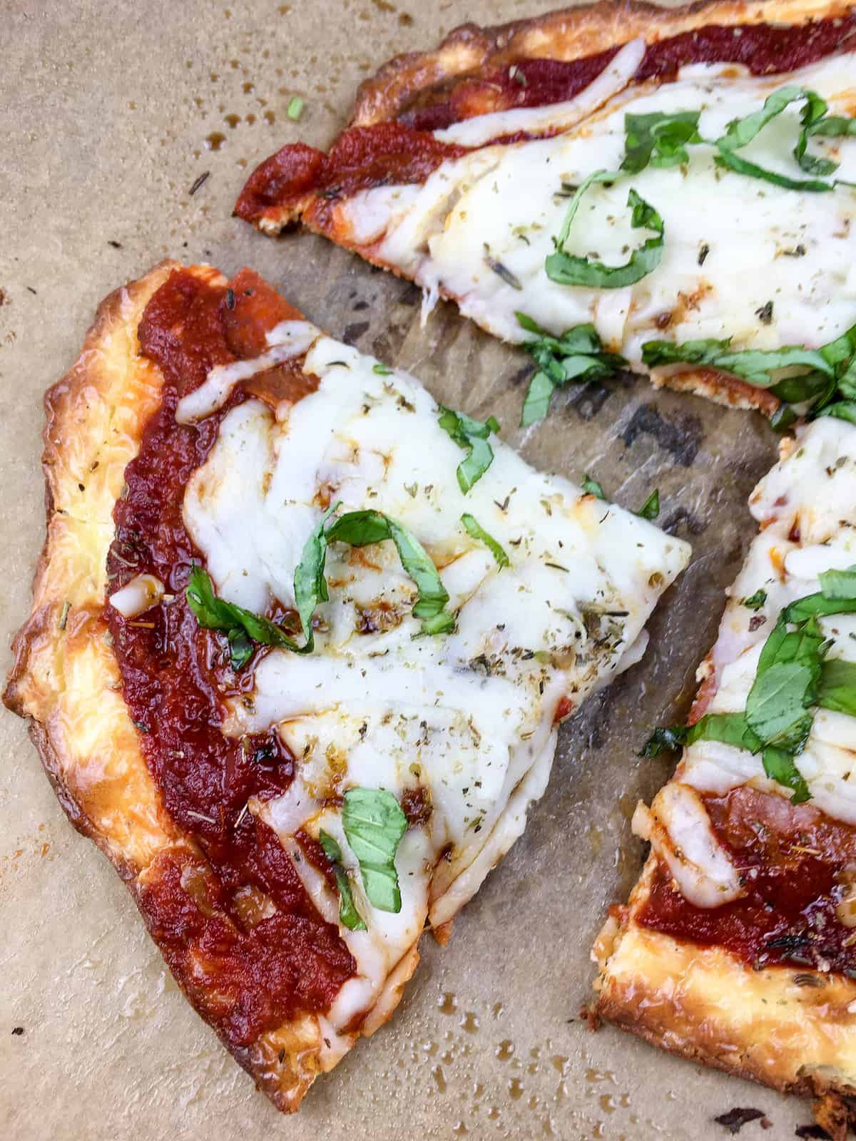 Keto Basil Pizza Recipe