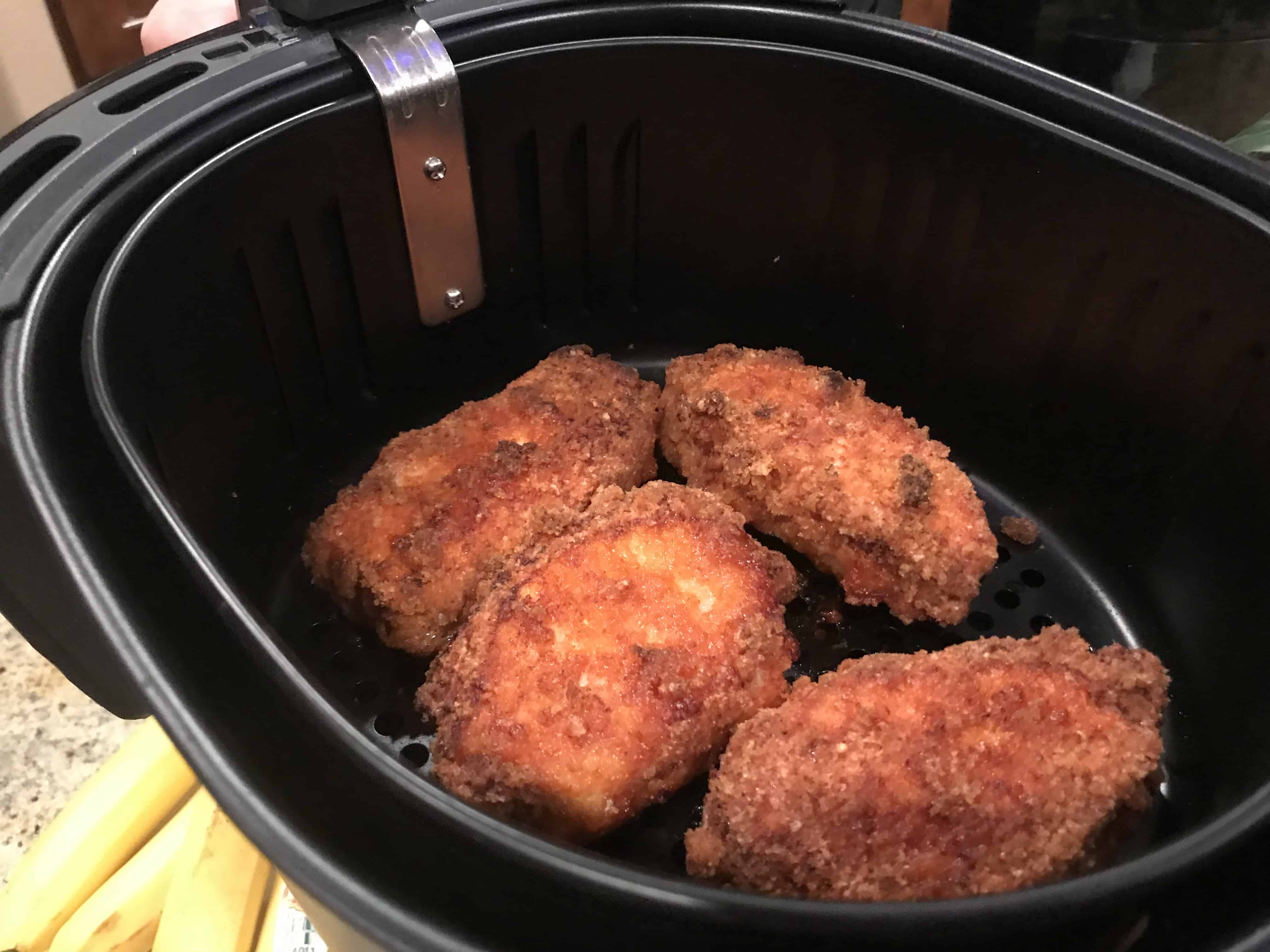 Crispy Keto Parmesan Crusted Pork Chops in the Air Fryer