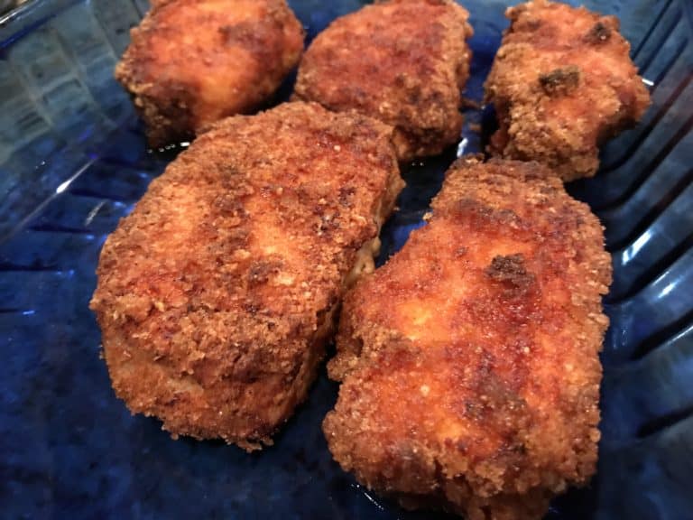 Crispy Keto Parmesan Crusted Pork Chops in the Air Fryer