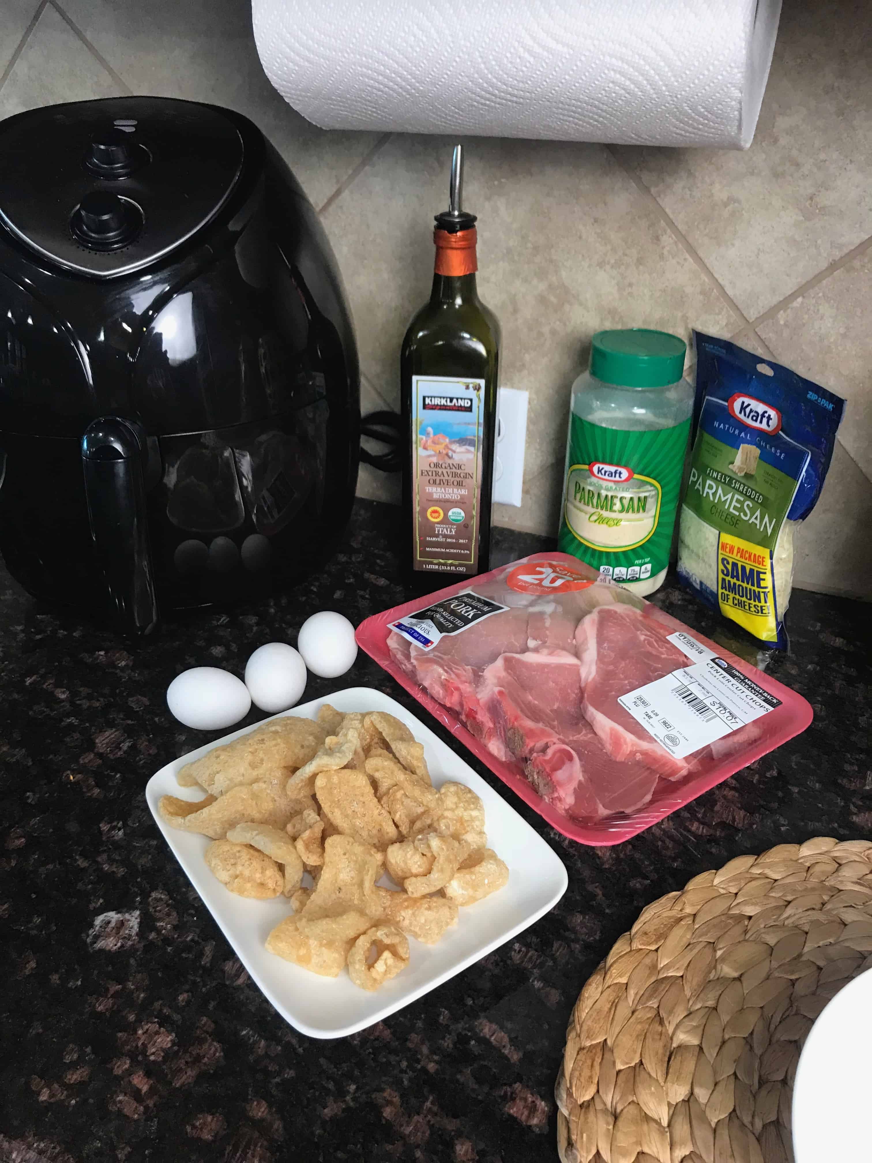 Crispy Keto Parmesan Crusted Pork Chops in the Air Fryer