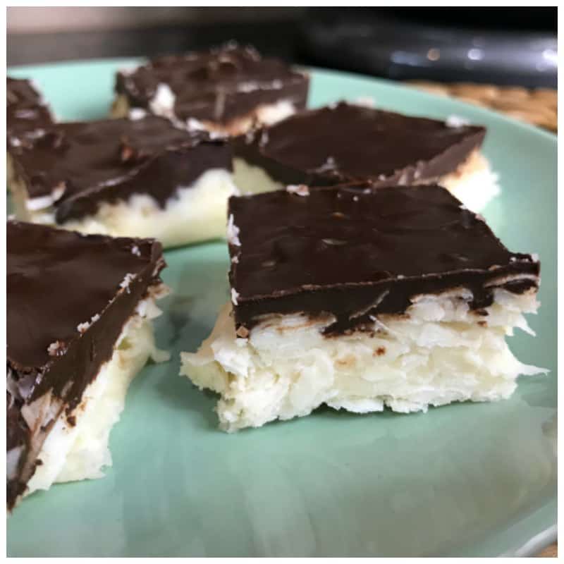 Keto Chocolate Coconut Fat Bomb Squares Recipe