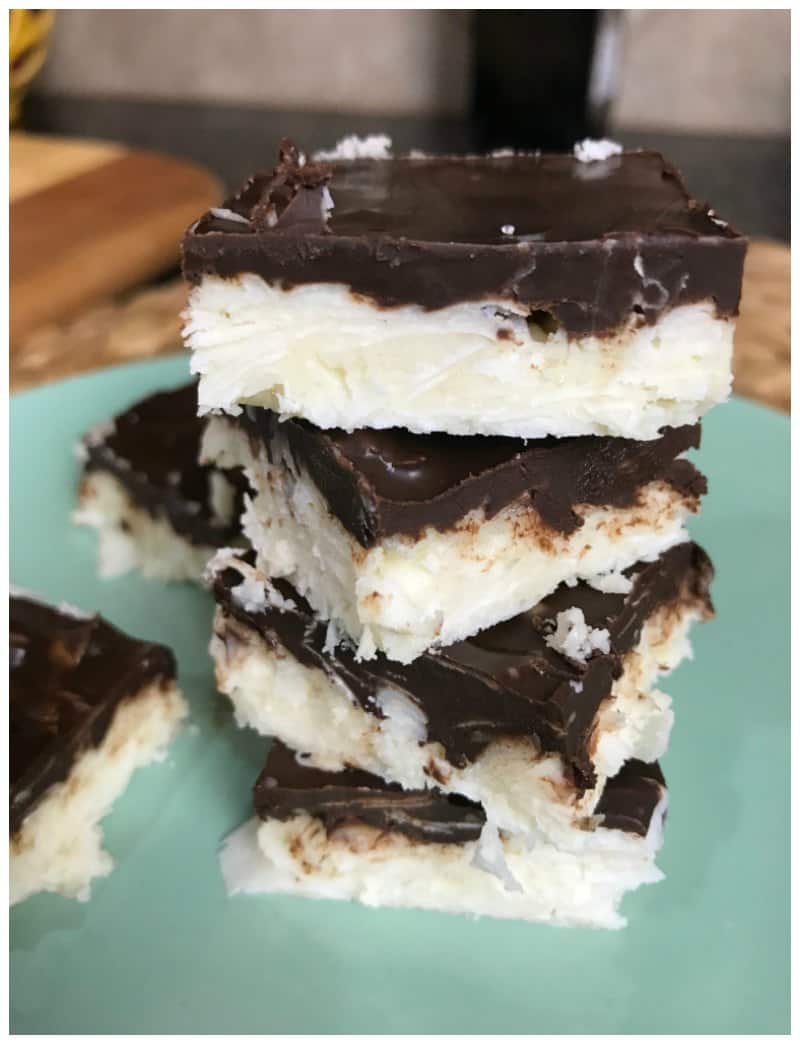 Keto Chocolate Coconut Fat Bomb Squares Recipe