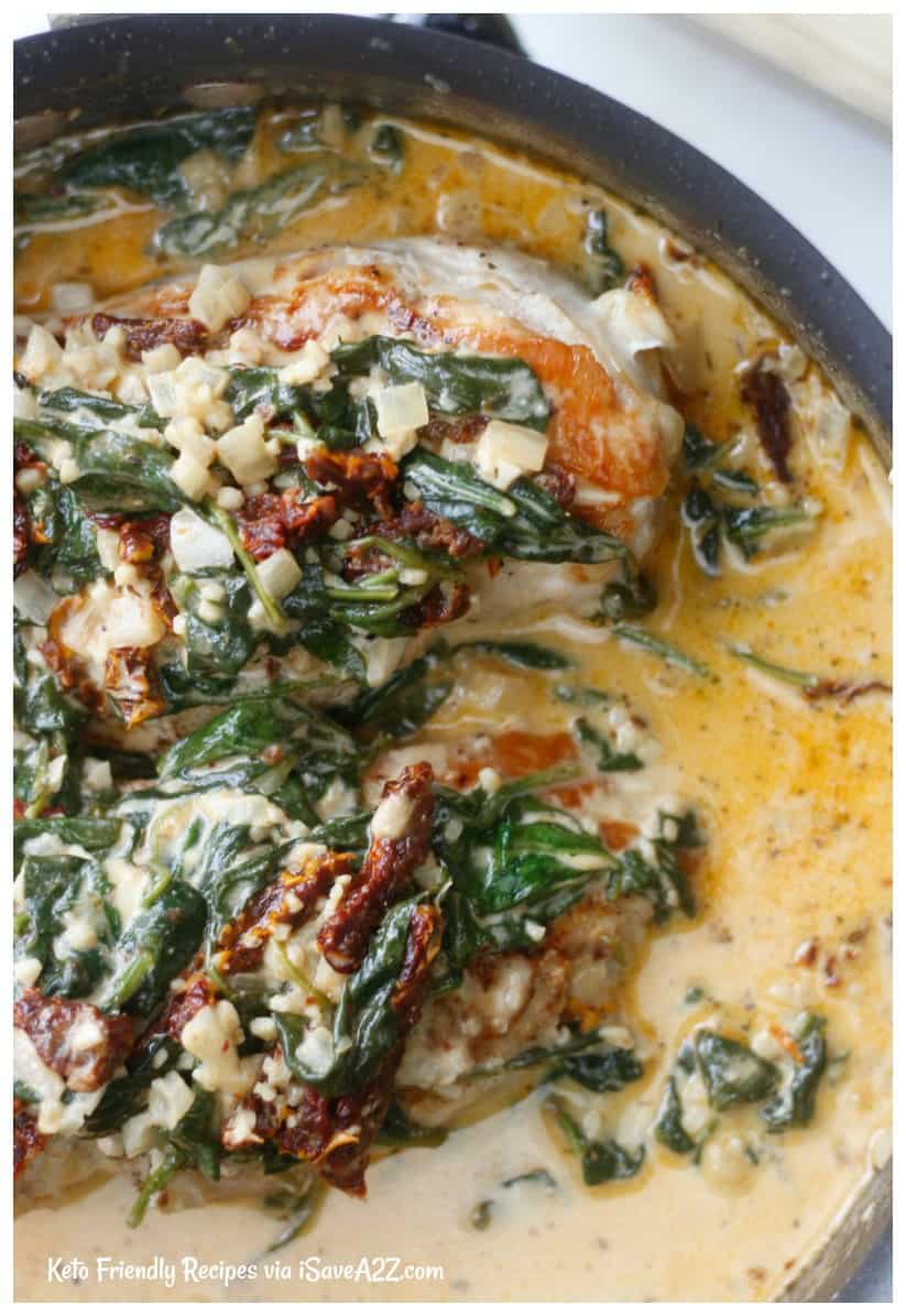 Low Carb Creamy Tuscan Chicken Recipe