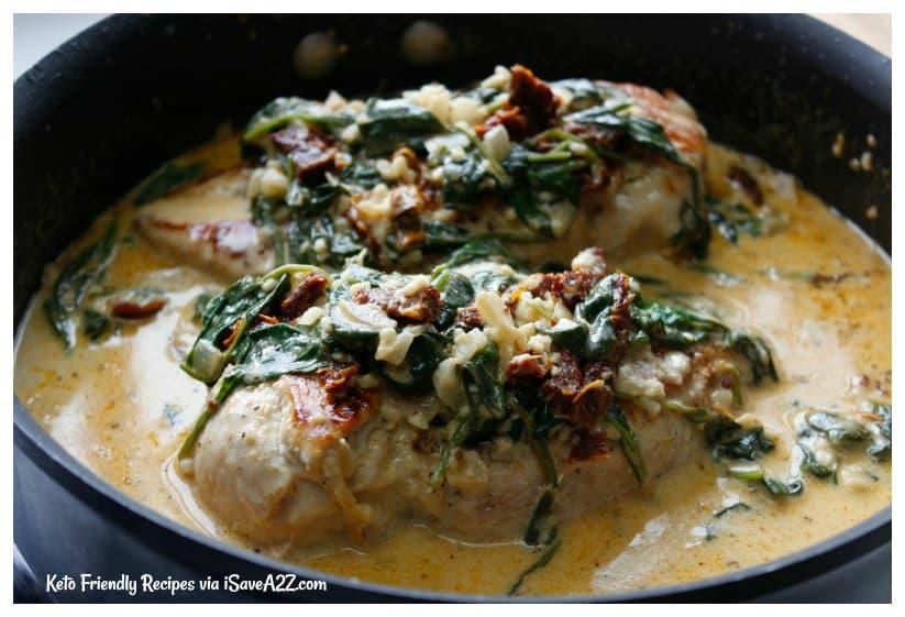 Low Carb Creamy Tuscan Chicken Recipe