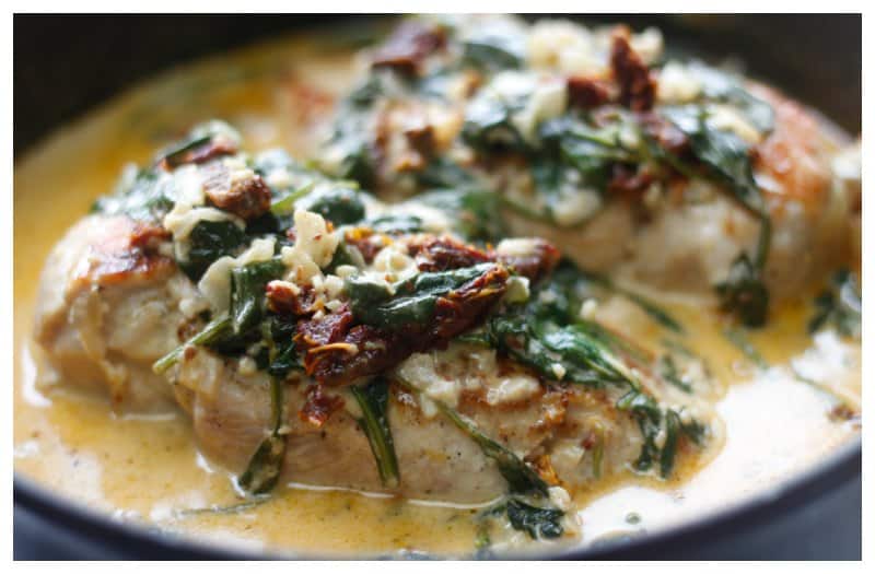 Low Carb Creamy Tuscan Chicken Recipe