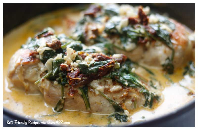 Low Carb Creamy Tuscan Chicken Recipe