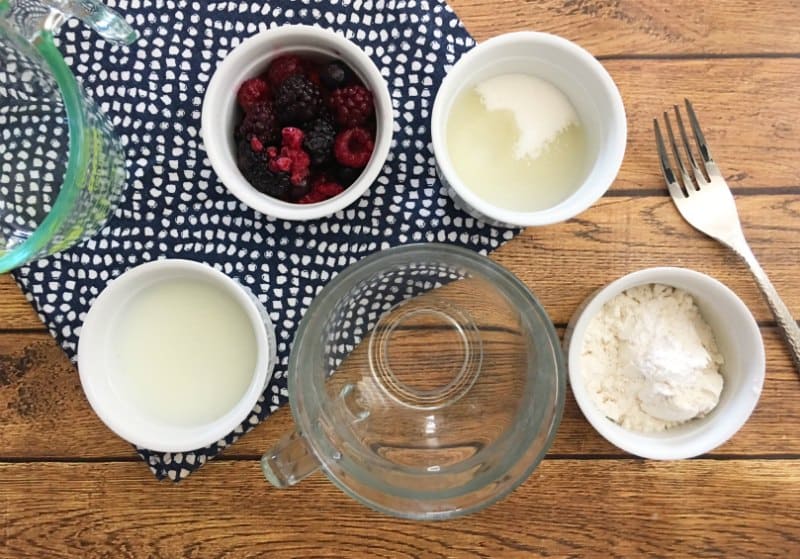 Mixed Berry Mug Cake