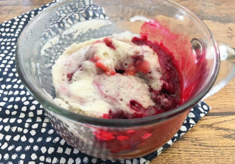 Mixed Berry Mug Cake