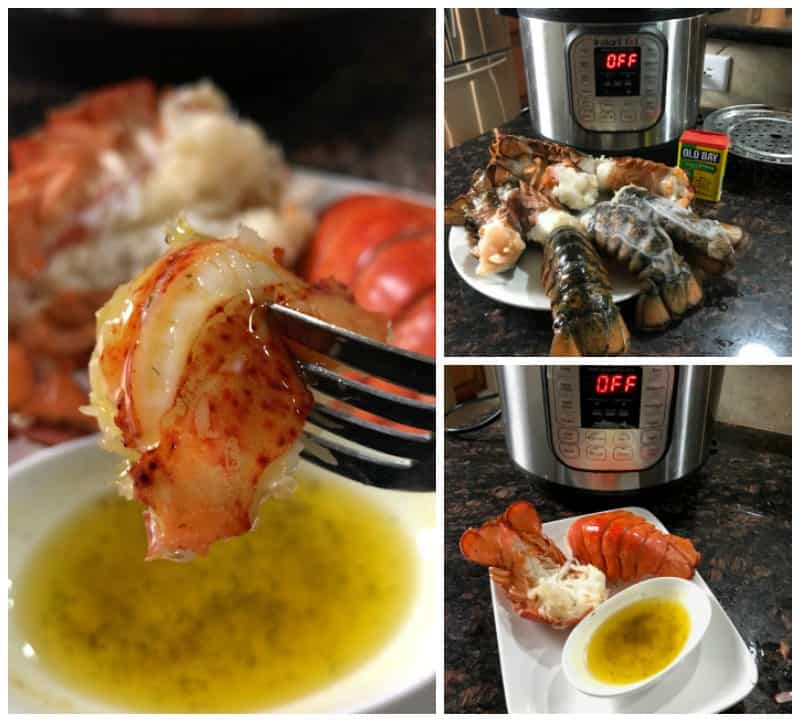 Pressure Cooker Lobster Tails with Butter Sauce