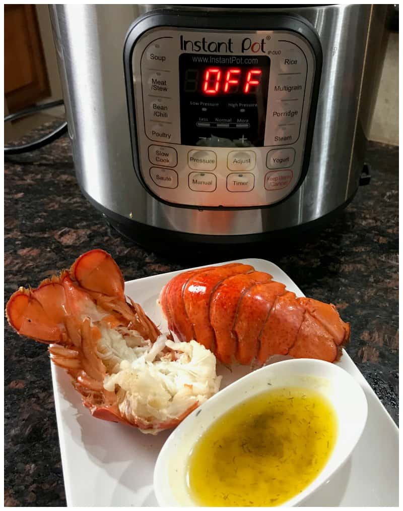 Pressure Cooker Lobster Tails with Butter Sauce - Keto Friendly recipe