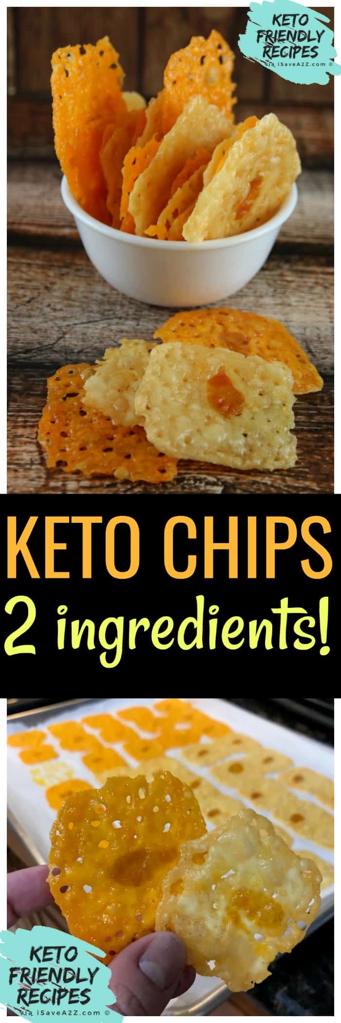 Lazy Keto Chips Recipe made with only 2 ingredients!