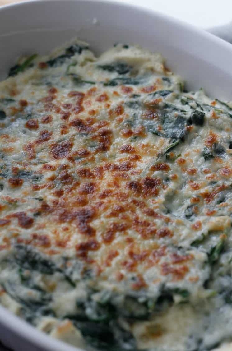 Low Carb Cauliflower Creamed Spinach Recipe