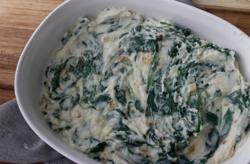 Low Carb Cauliflower Creamed Spinach Recipe