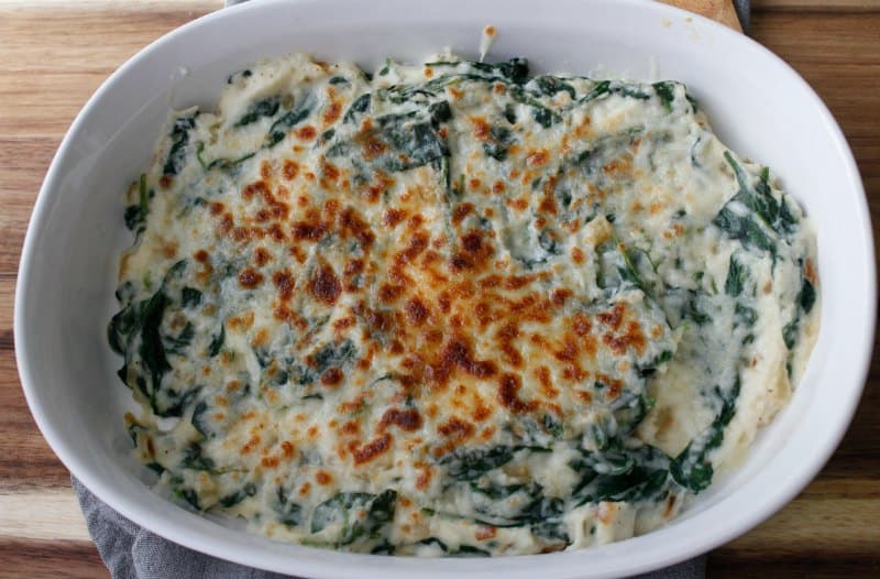 Low Carb Cauliflower Creamed Spinach Recipe