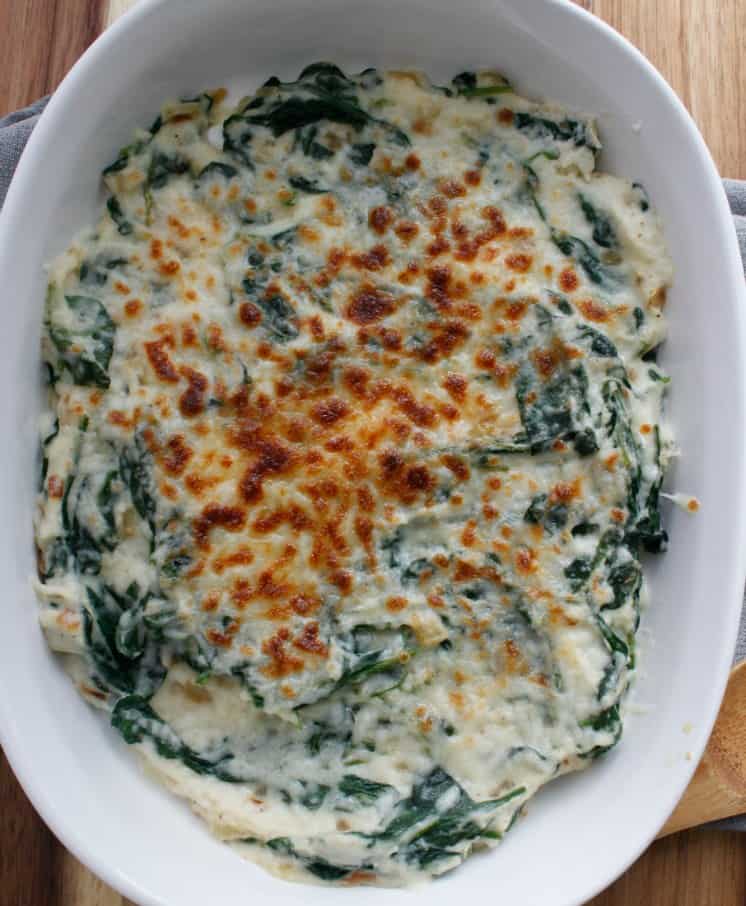 Low Carb Cauliflower Creamed Spinach Recipe