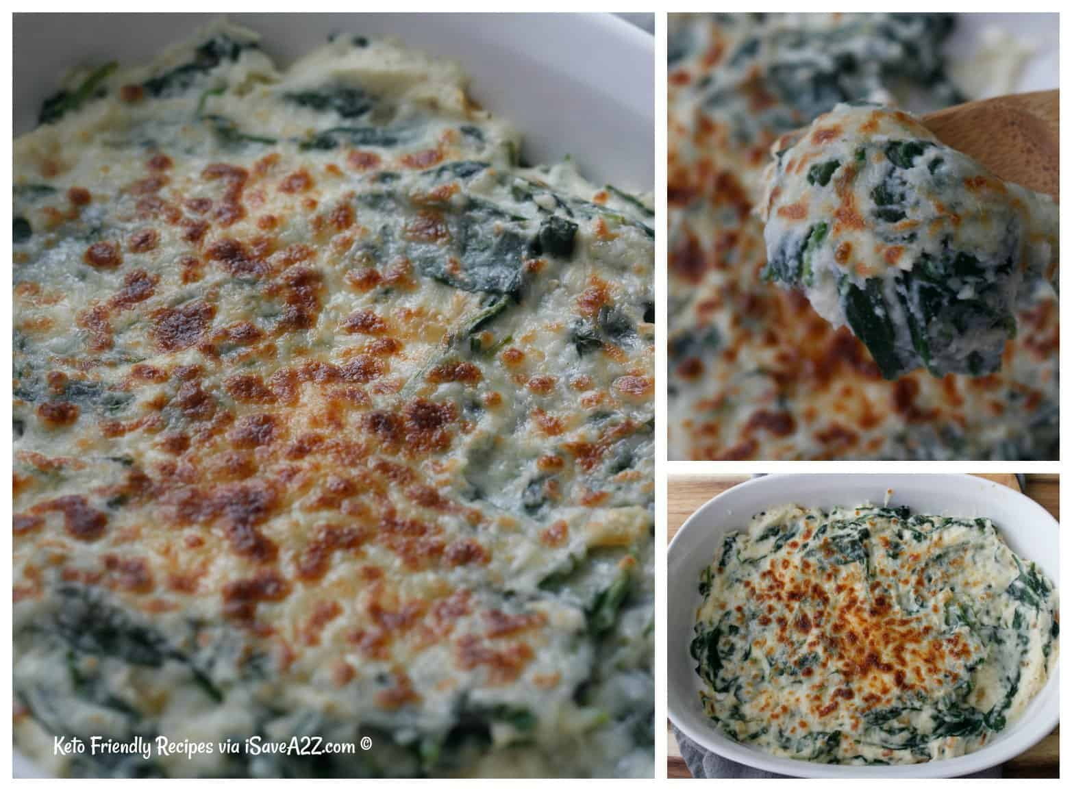 Low Carb Cauliflower Creamed Spinach Recipe