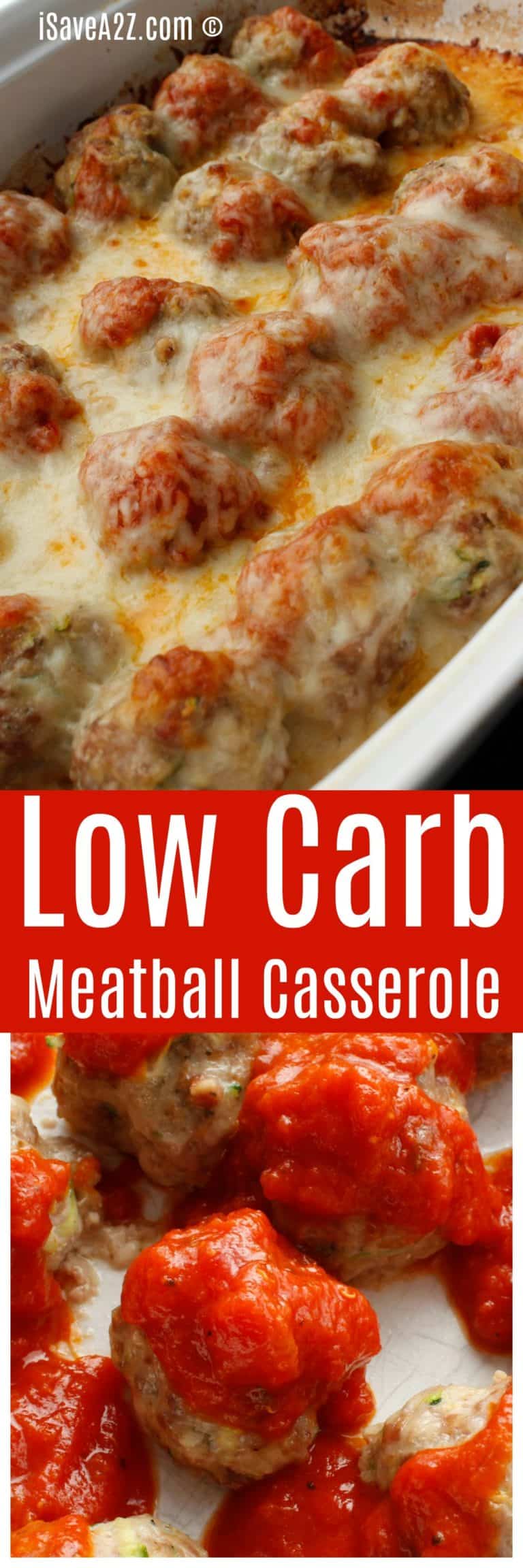 Low Carb Meatball Casserole