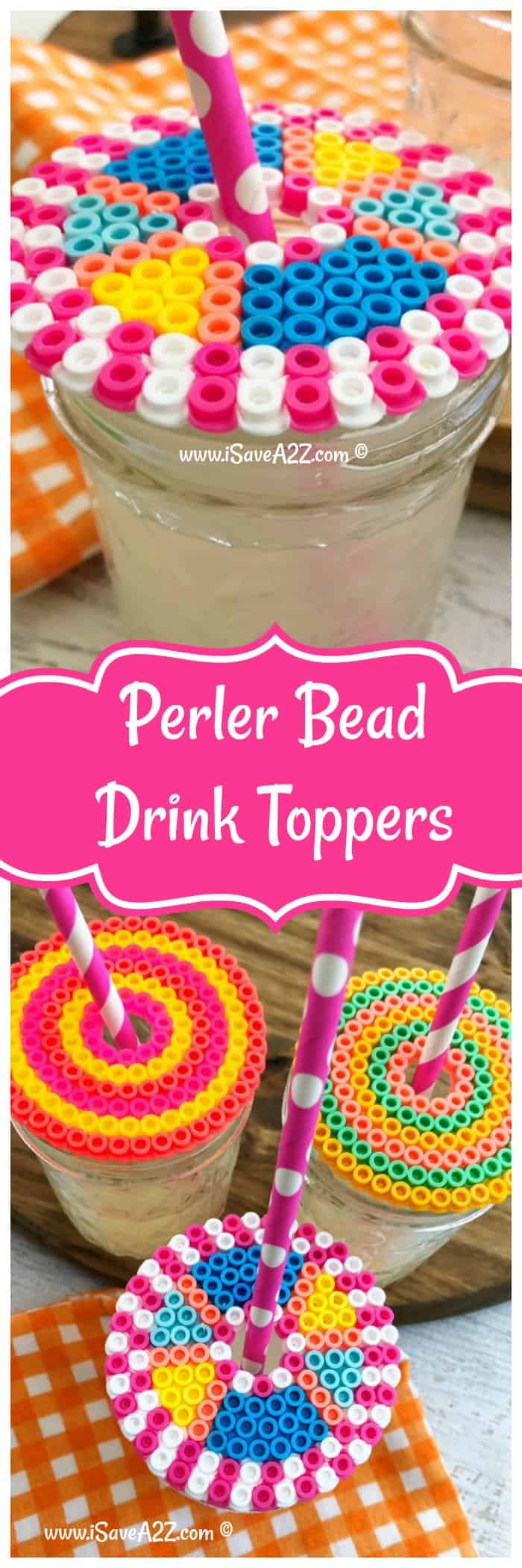 Perler Ideas: Perler Beads Drink Topper