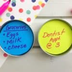 Post It Mason Jar Magnets