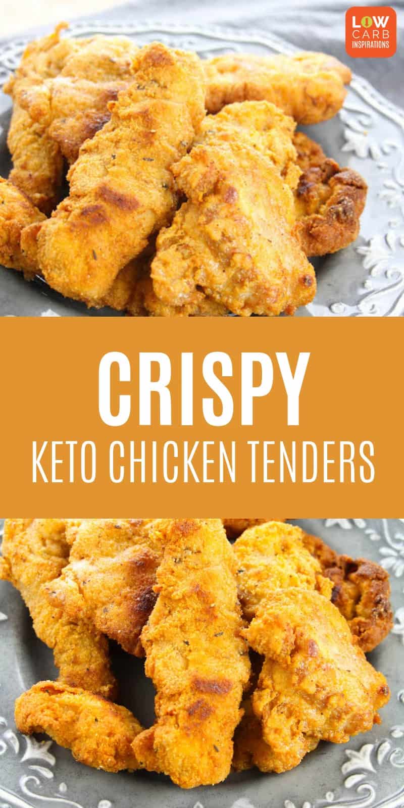 Keto Fried Chicken that's nice and crispy!