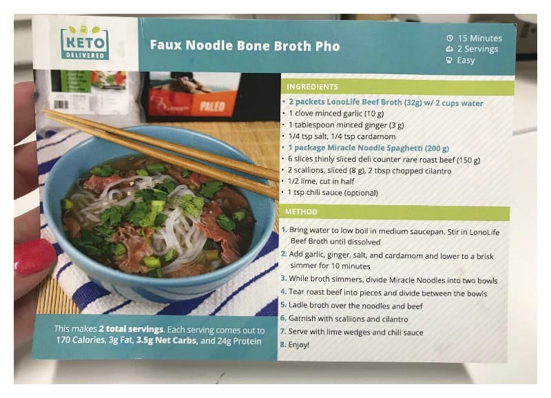 Keto Pho Receita