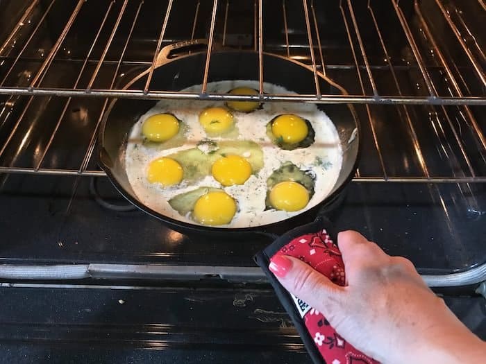 The BEST Creamy Keto Skillet Eggs Recipe
