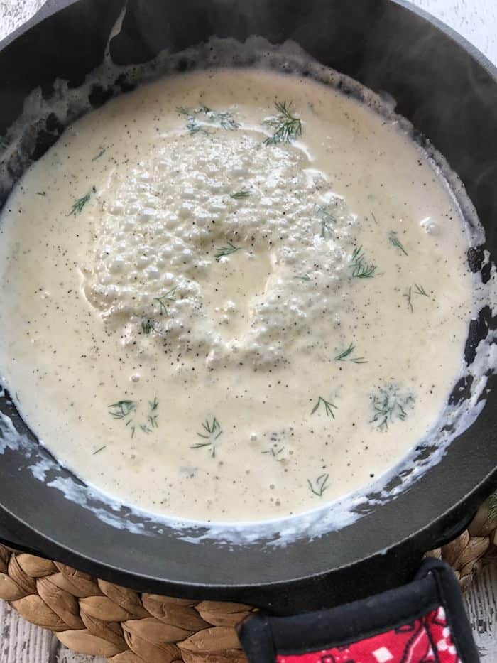 The BEST Creamy Keto Skillet Eggs Recipe