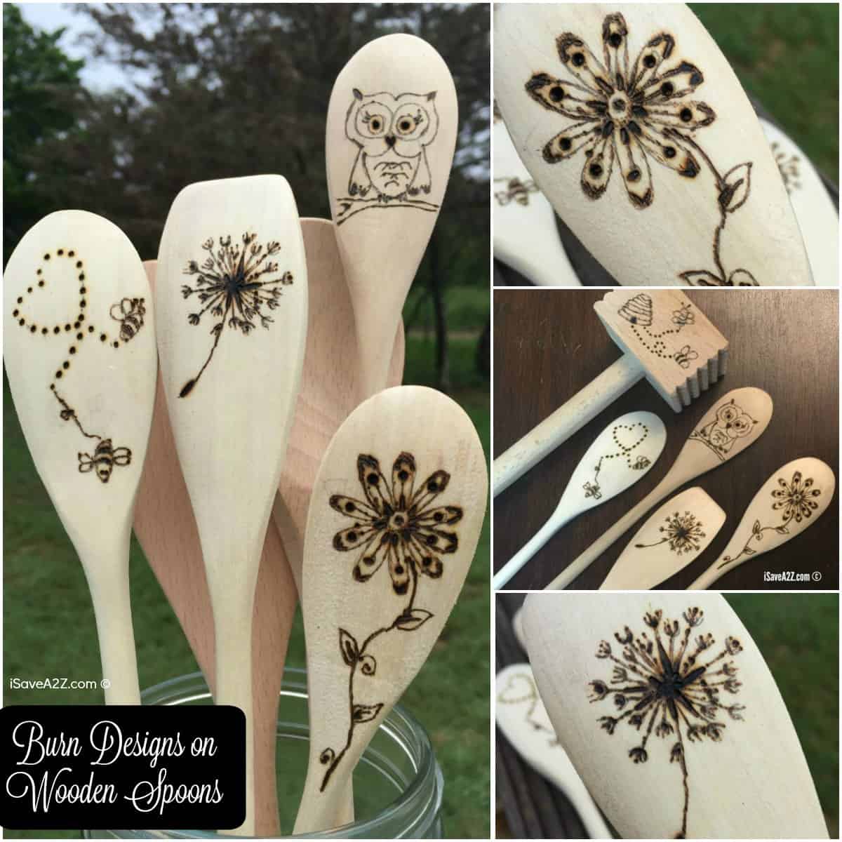 Mothers Day Gift idea of wooden spoons