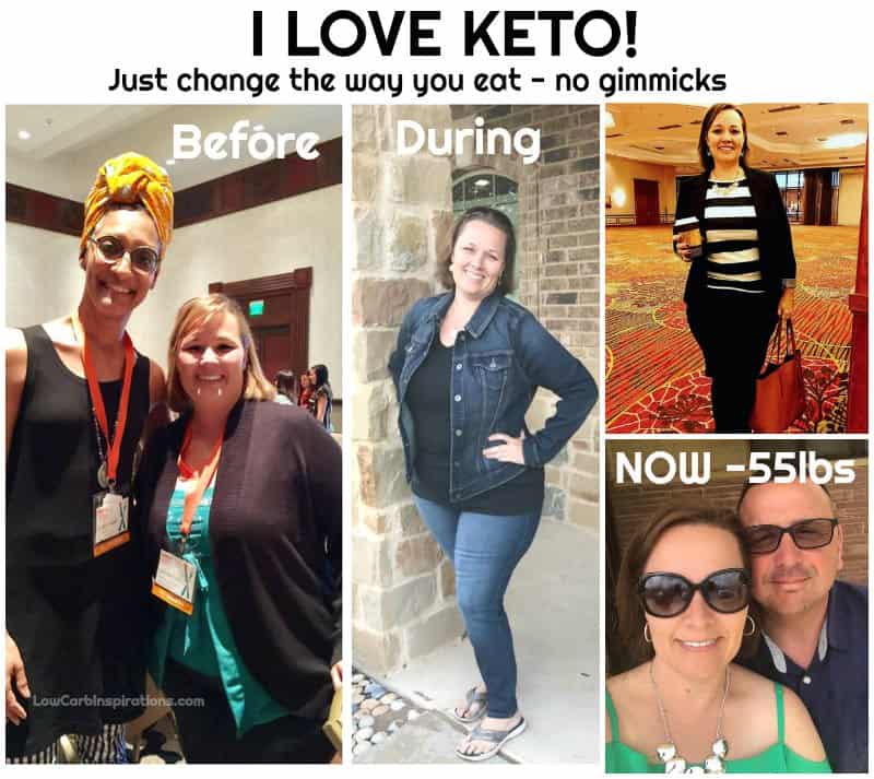 Keto Before and After Pictures showing a weight loss transformation