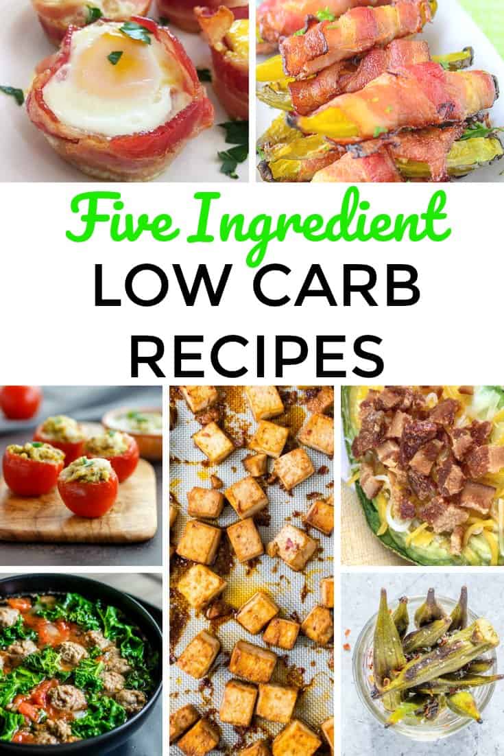20+ Low Carb Recipes that are made with only 5 Ingredients!