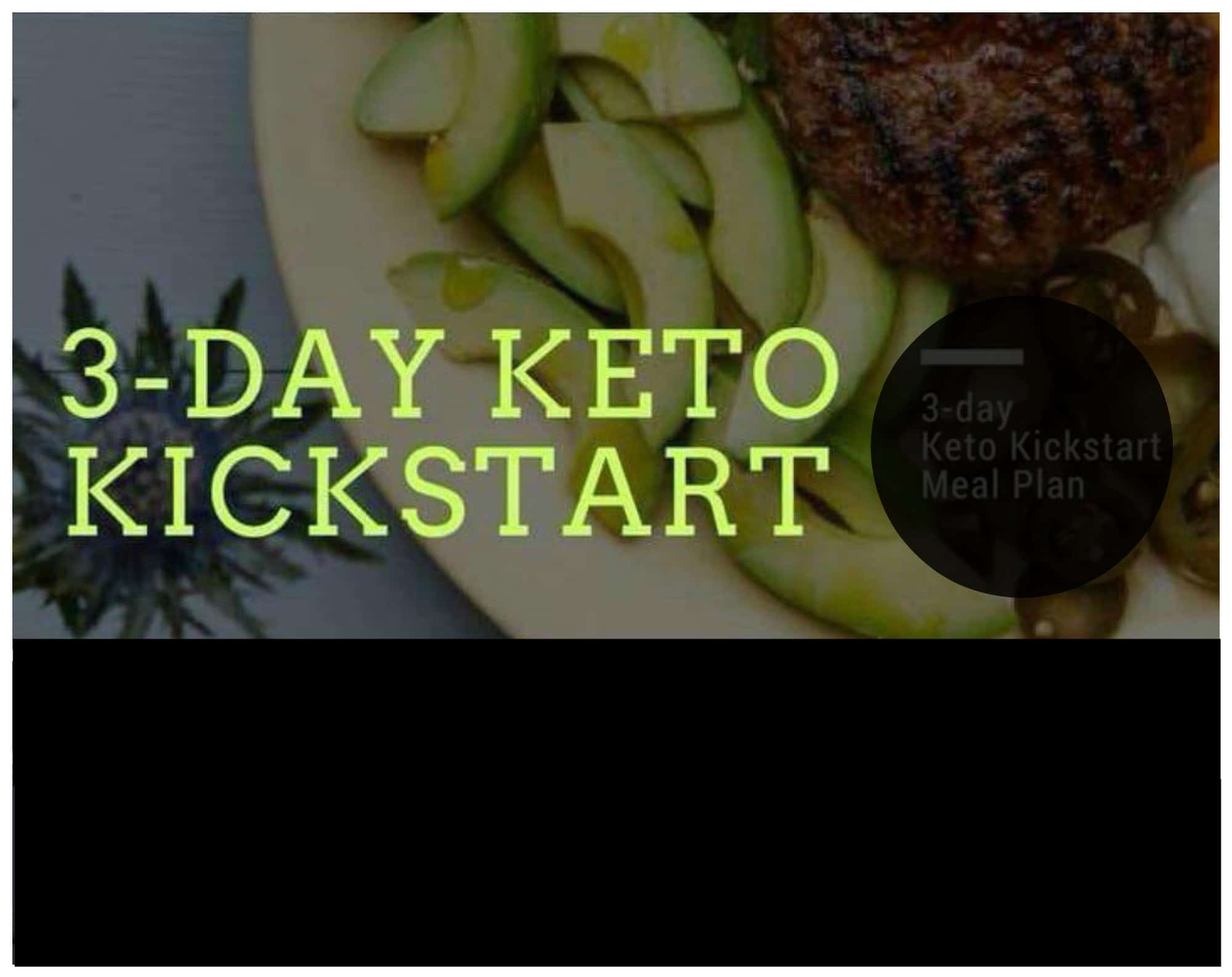 3 Day Keto Kickstart Meal Plan to Lose Weight