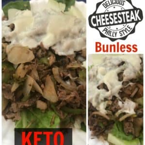 Super Easy Bunless Keto Philly Cheesesteak Recipe