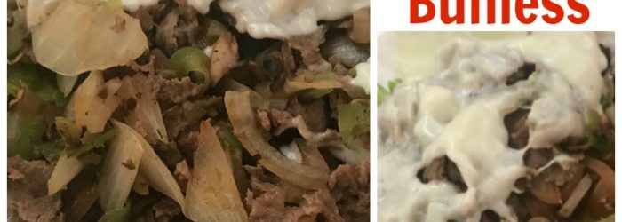Super Easy Bunless Keto Philly Cheesesteak Recipe