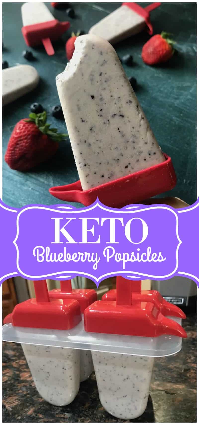 Creamy Blueberry Keto Popsicles Recipe