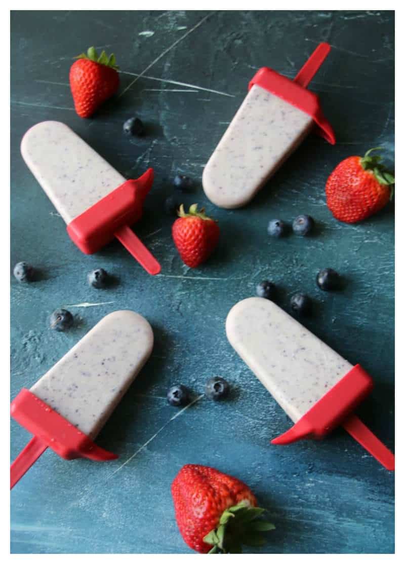 Creamy Blueberry Keto Popsicles Recipe