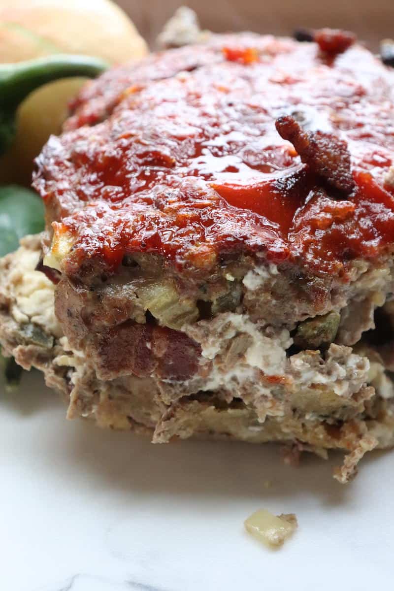 Jalapeno Popper Stuffed Meatloaf Recipe