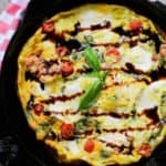 Easy Low Carb Bruschetta Frittata Recipe