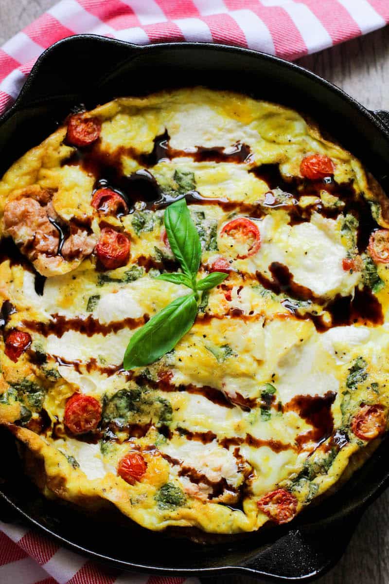 Easy Low Carb Bruschetta Frittata Recipe