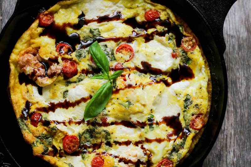 Easy Low Carb Bruschetta Frittata Recipe