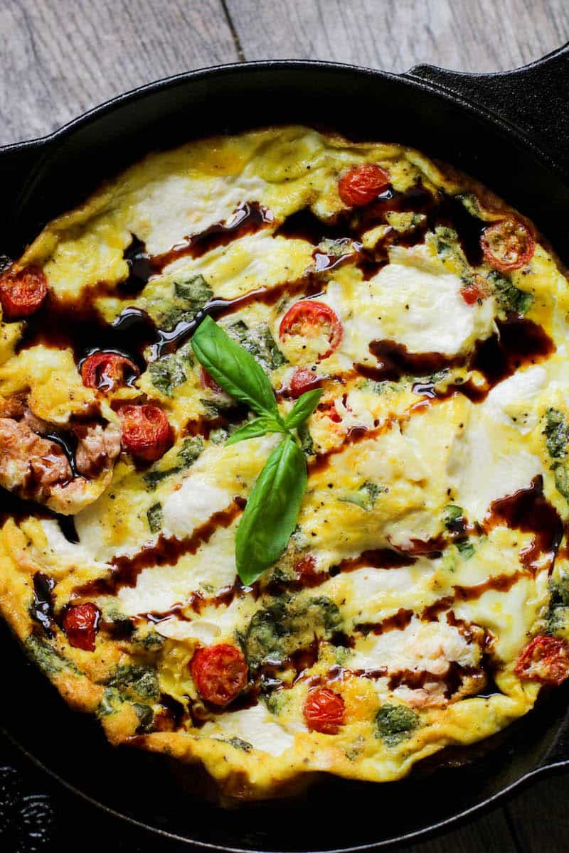 Easy Low Carb Bruschetta Frittata Recipe